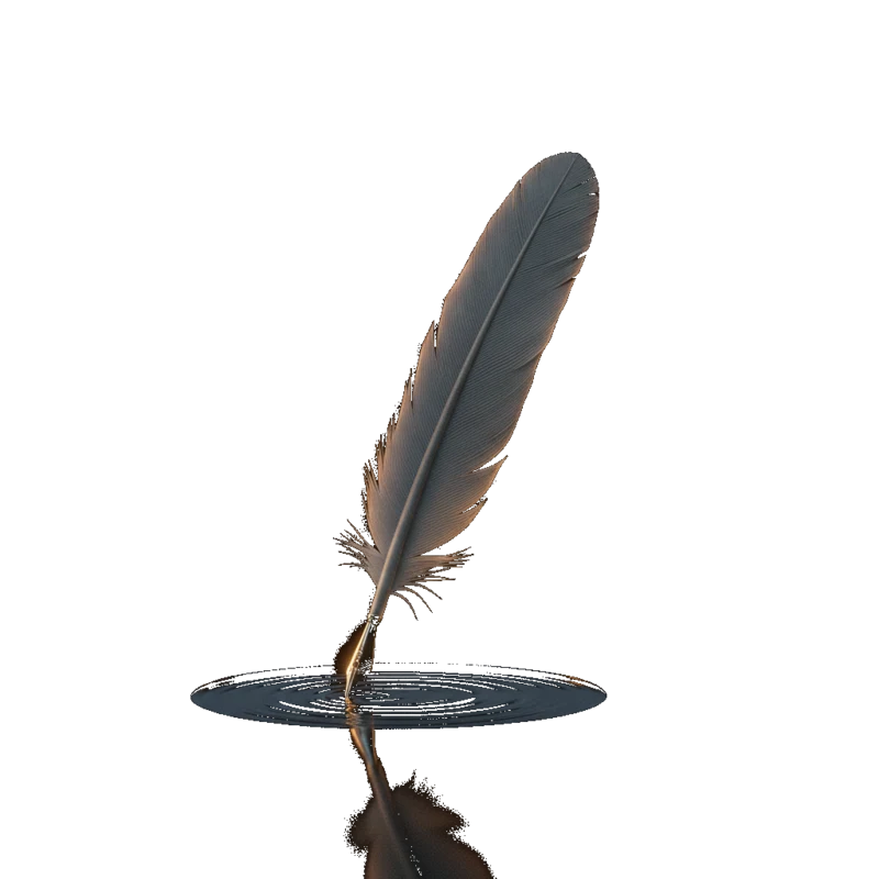 the reading-feather — the quill that writes a true field-note